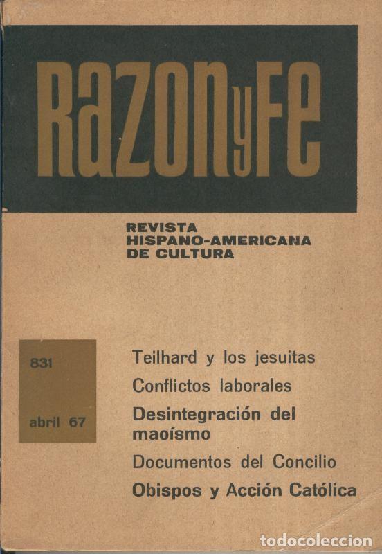Collectionnisme de Revues et Journaux: Razon y Fe abril 1967 - Varios