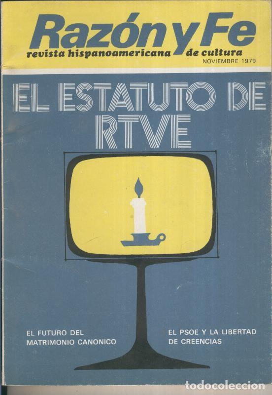 Collectionnisme de Revues et Journaux: Razon y Fe noviembre 1979 - Varios