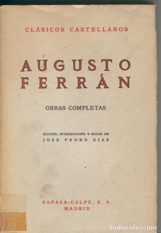 Coleccionismo de Revistas y Peri&oacute;dicos: Obras completas - Augusto Ferran