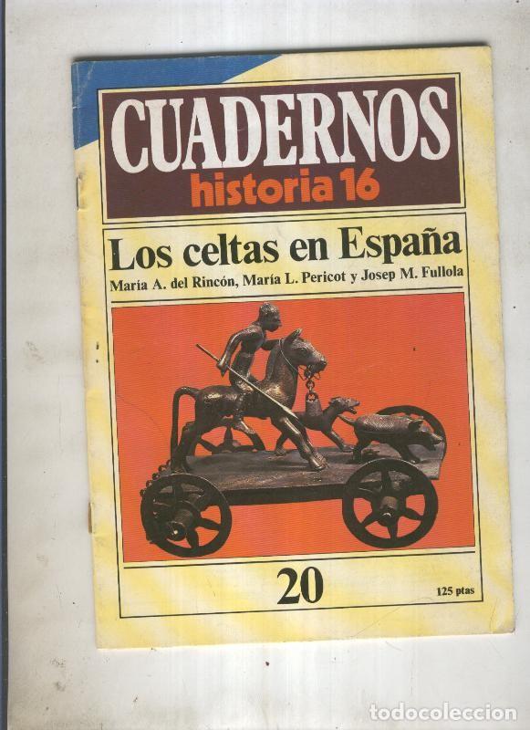 Collezionismo di Riviste e Giornali: Cuadernos historia 16 numero 020: Los celtas en Espa&ntilde;a - varios
