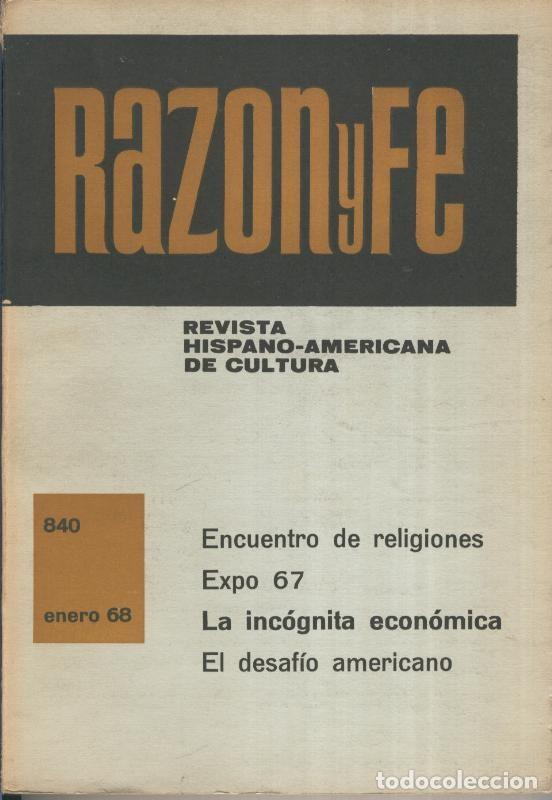 Collectionnisme de Revues et Journaux: Razon y Fe enero 1968 - Varios