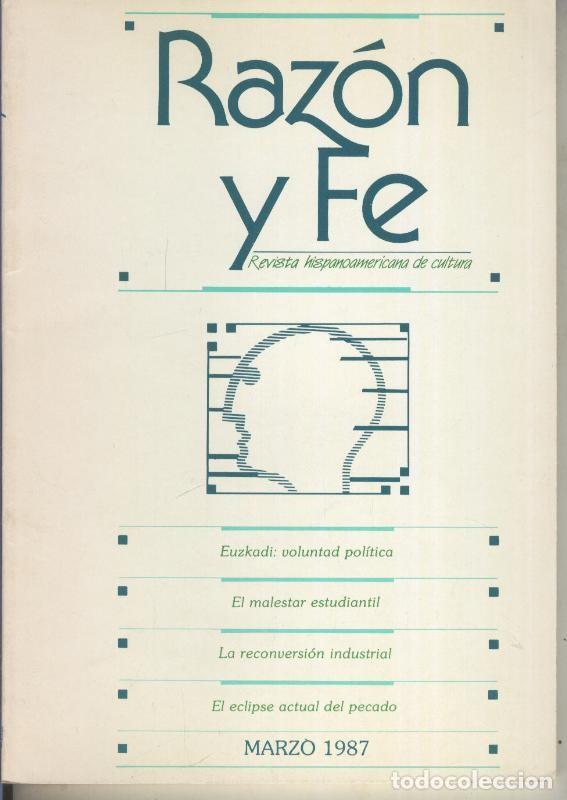 Collectionnisme de Revues et Journaux: Razon y Fe marzo 1987 - Varios