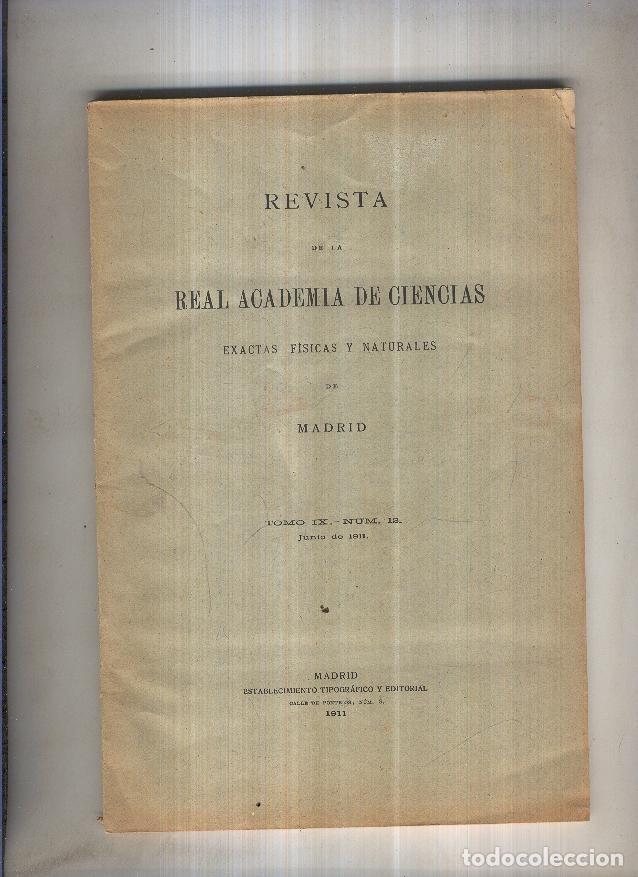 Collectionnisme de Revues et Journaux: REVISTA DE LA ACADEMIA DE CIENCIAS - VARIOS