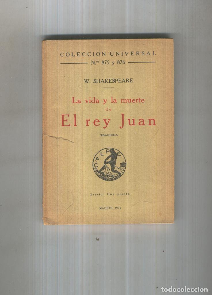 Coleccionismo de Revistas y Peri&oacute;dicos: EL REY JUAN - William Shakespeare