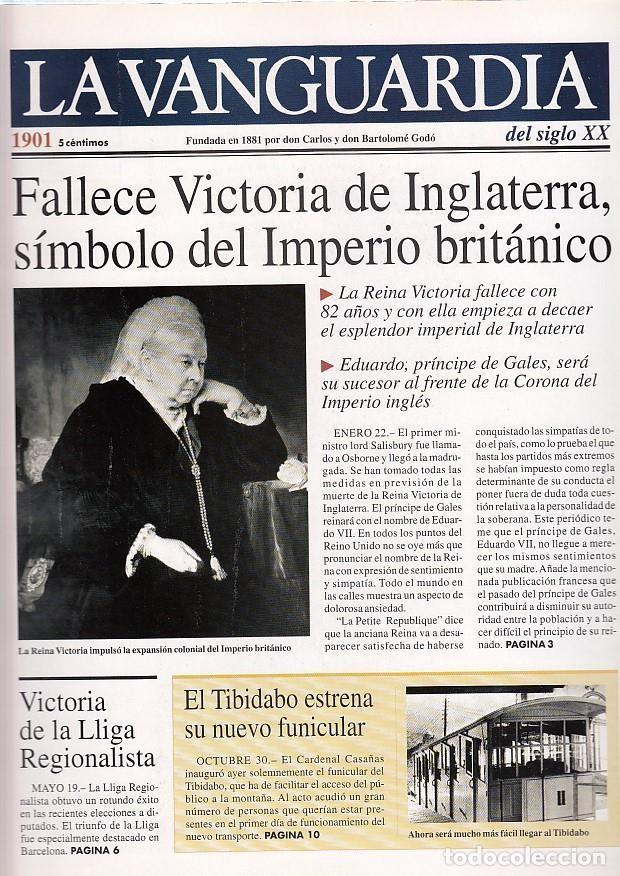 Sammeln von Zeitschriften und Zeitungen: LA VANGUARDIA a&ntilde;o 1901. Fallece Victoria de Inglaterra - Varios