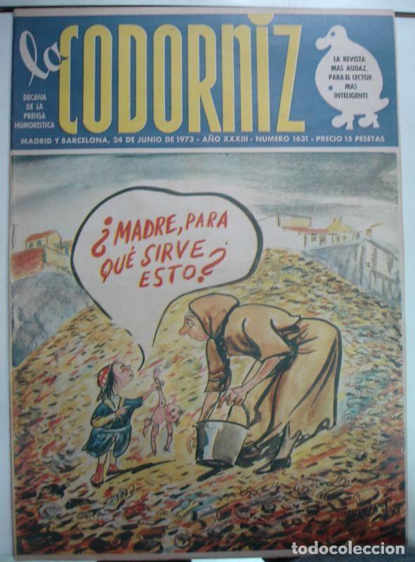 Coleccionismo de Revistas y Peri&oacute;dicos: La Codorniz numero 1631 - Varios