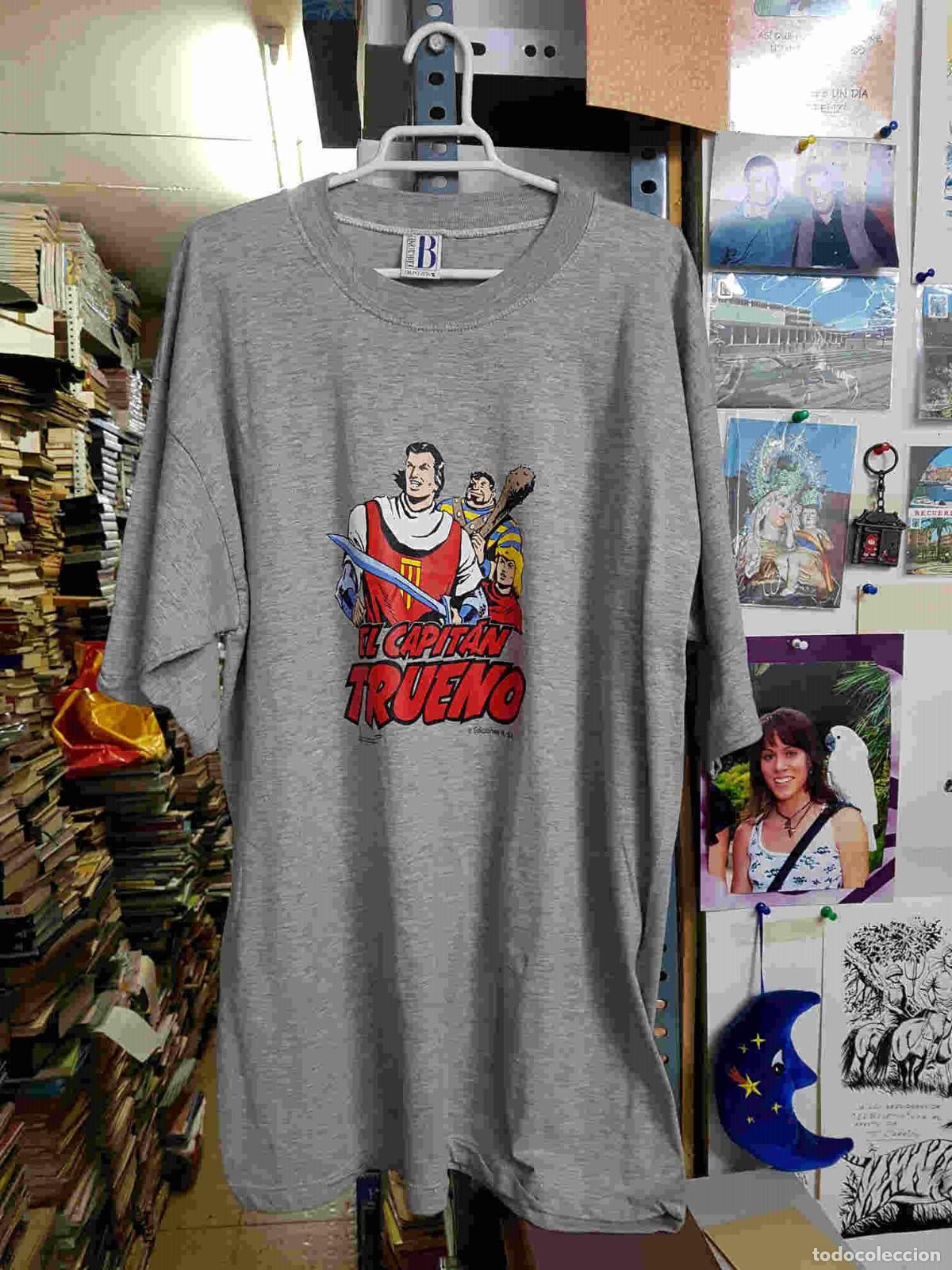 Collectionnisme de Revues et Journaux: Camiseta de El Capitan Trueno, Crispin y Goliath firmada por Ambros. Talla SG