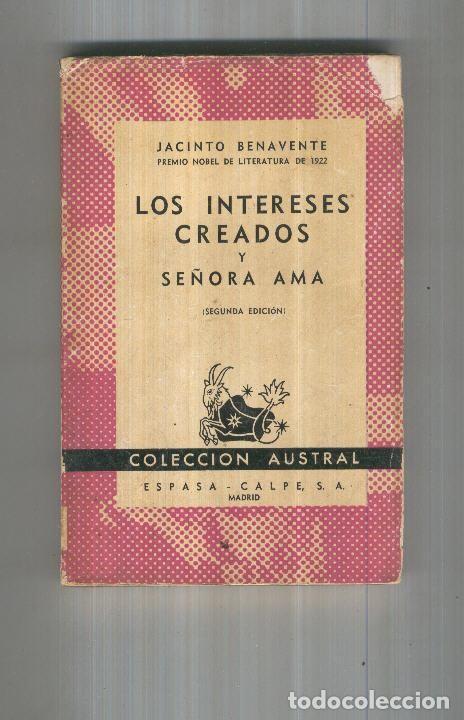 Coleccionismo de Revistas y Peri&oacute;dicos: LOS INTERESES CREADOS - Jacinto Benavente