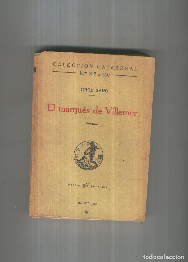 Colecionismo de Revistas e Jornais: EL MARQUES DE VILLEMER - Jorge Sand