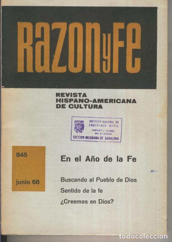 Coleccionismo de Revistas y Peri&oacute;dicos: Razon y Fe junio 1968 - Varios