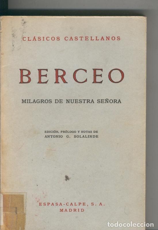 Sammeln von Zeitschriften und Zeitungen: Clasicos Castellanos numero 044: Milagros de Nuestra Se&ntilde;ora - Berceo