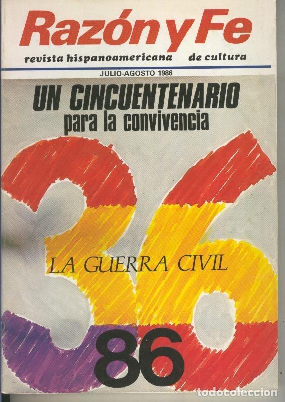 Sammeln von Zeitschriften und Zeitungen: Razon y Fe julio agosto 1986 - Varios