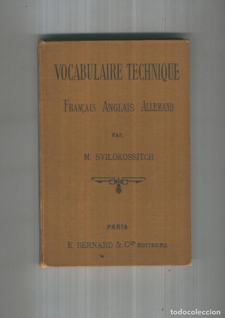 Colecionismo de Revistas e Jornais: VOCABULAIRE TECHNIQUE - M. Svilokossitch