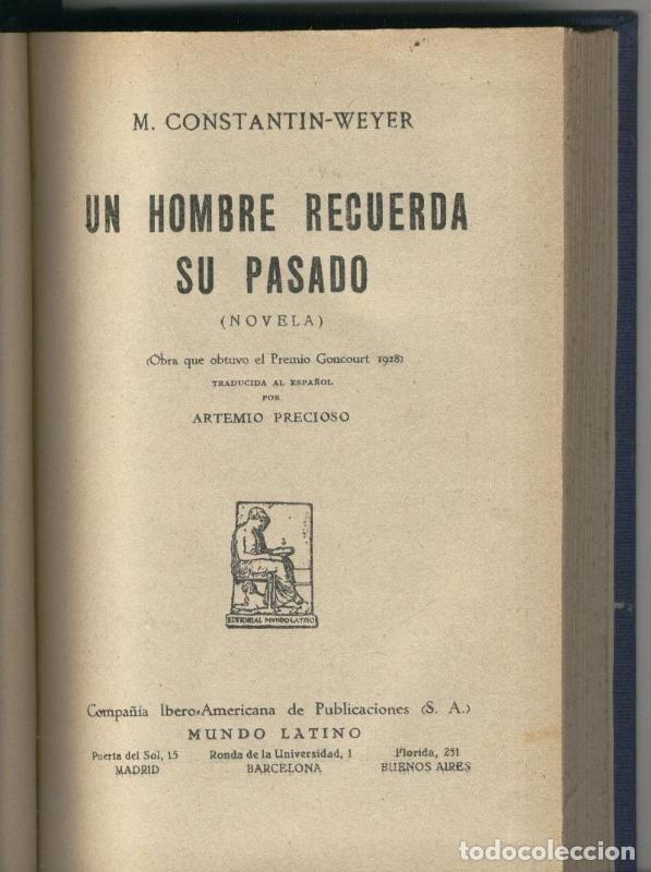 Colecionismo de Revistas e Jornais: Un hombre recuerda su pasado - M. Constantin Weyer