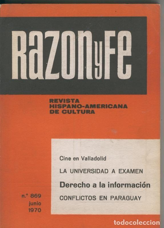 Colecionismo de Revistas e Jornais: Razon y fe junio 1970 - Varios
