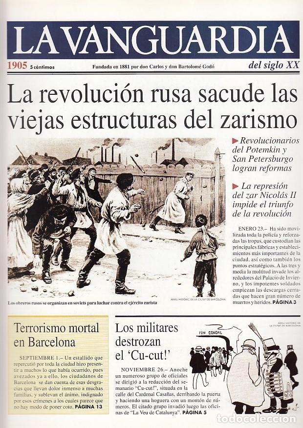 Colecionismo de Revistas e Jornais: LA VANGUARDIA a&ntilde;o 1905. La revolucion rusa sacude el zarismo - Varios