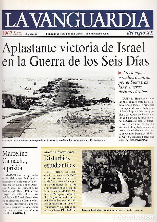 Colecionismo de Revistas e Jornais: LA VANGUARDIA a&ntilde;o 1967 primer semestre. Victoria de Israel en la Guerra de los Seis Dias - Varios
