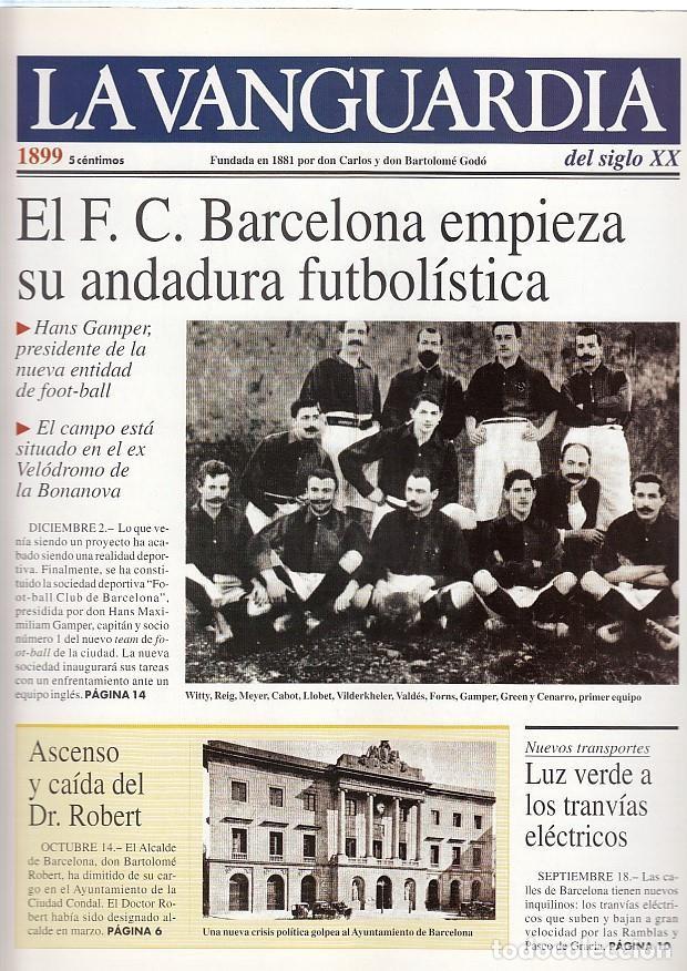 Colecionismo de Revistas e Jornais: LA VANGUARDIA a&ntilde;o 1899. El F.C. Barcelona empieza su andadura - Varios