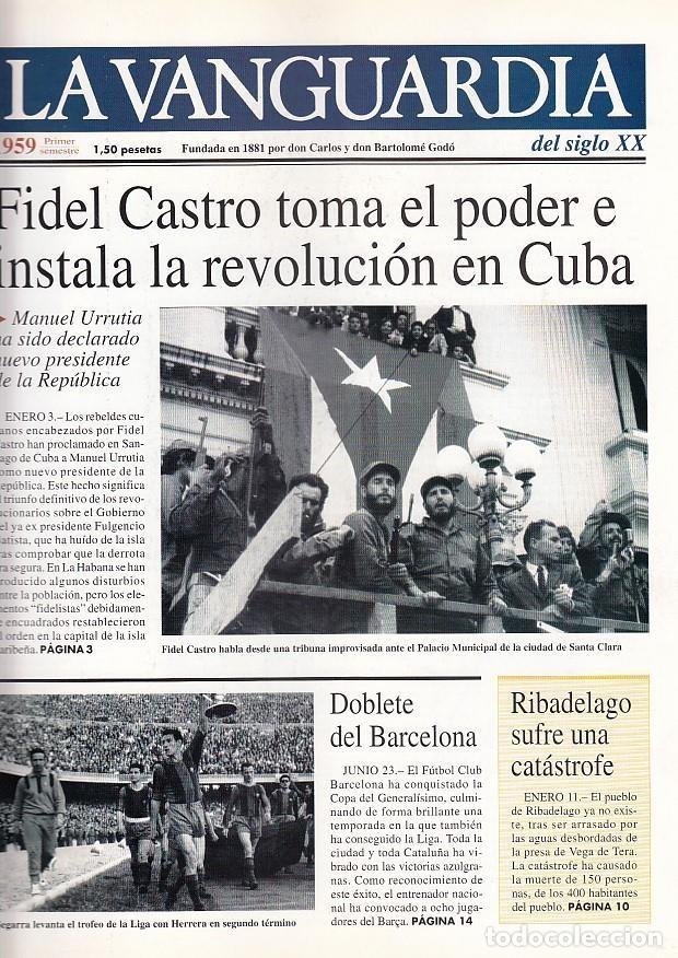Colecionismo de Revistas e Jornais: LA VANGUARDIA a&ntilde;o 1959 primer semestre. Castro toma el poder e instala la revolucion en Cuba - Vario
