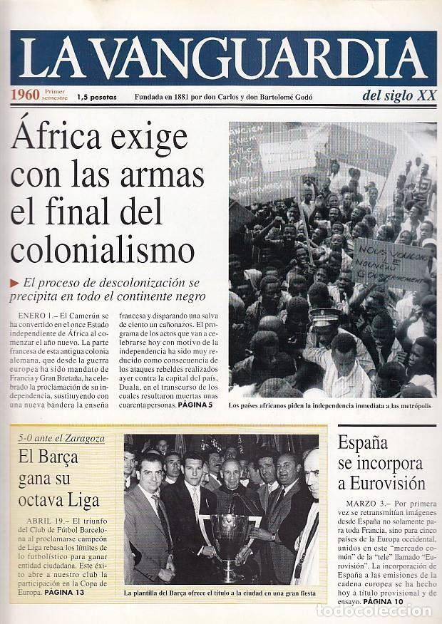 Colecionismo de Revistas e Jornais: LA VANGUARDIA a&ntilde;o 1960 primer semestre. Africa exige con las armas el final del colonialismo - Vario