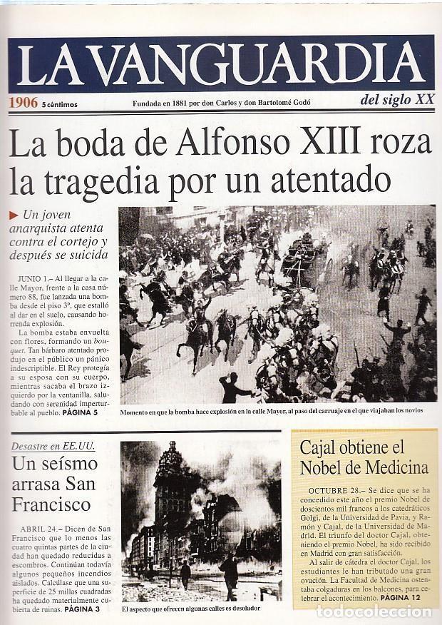 Sammeln von Zeitschriften und Zeitungen: LA VANGUARDIA a&ntilde;o 1906. Atentado en la boda de Alfonso XIII - Varios