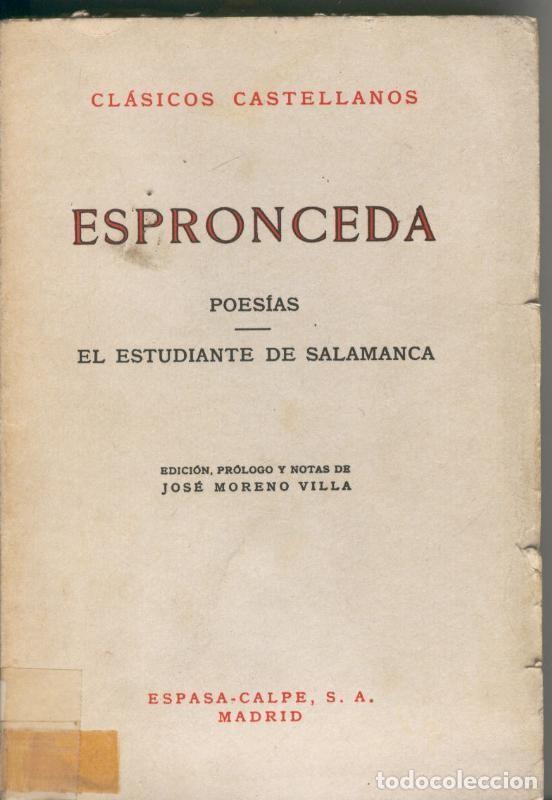 Coleccionismo de Revistas y Peri&oacute;dicos: Poesias-El estudiante de Salamanca - Espronceda