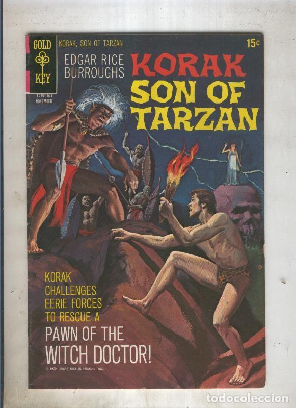 Colecionismo de Revistas e Jornais: KORAK SON OF TARZAN numero 38: Pawn of the witch Doctor - VARIOS