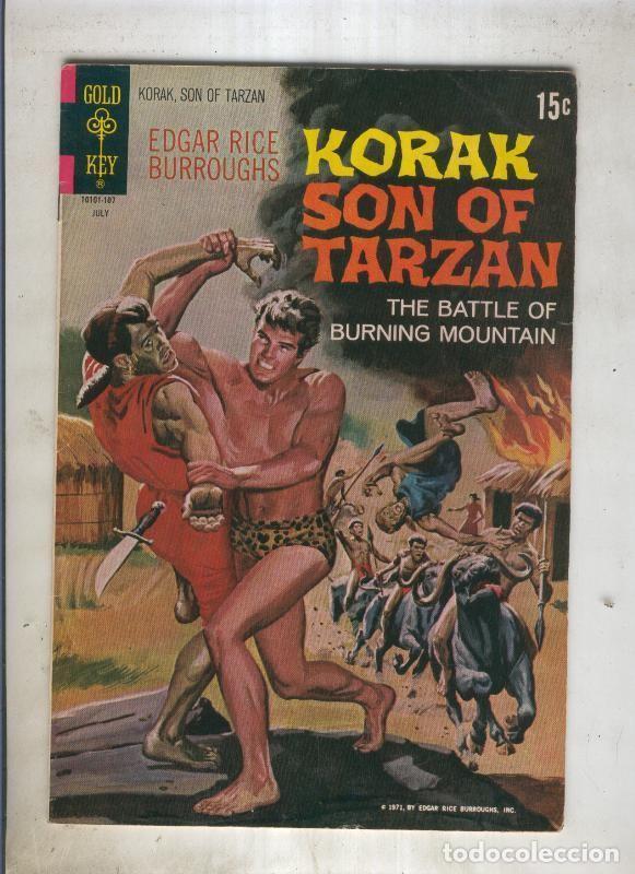 Colecionismo de Revistas e Jornais: KORAK SON OF TARZAN numero 42: The battle of burning mountain - VARIOS