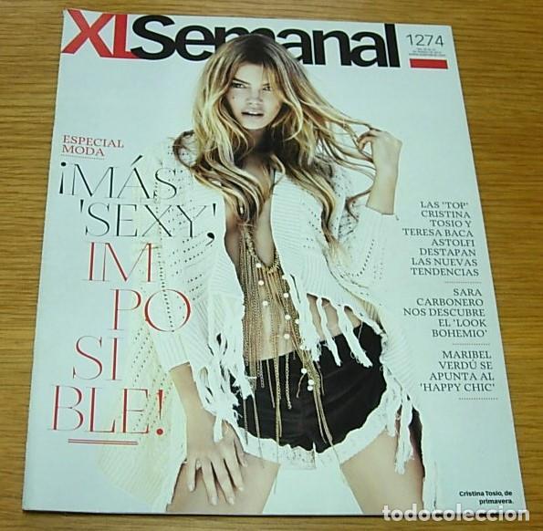 Coleccionismo de Revistas y Peri&oacute;dicos: Revista XL Semanal n&ordm; 1274 CRISTINA TOSIO SARA CARBONERO MARIBEL VERDU LENNY KRAVITZ 2012