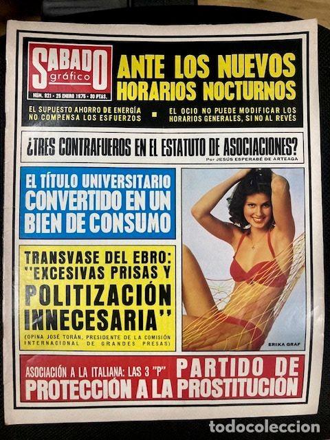 Collectionnisme de Revues et Journaux: REVISTA S&Aacute;BADO GR&Aacute;FICO NUMERO 921