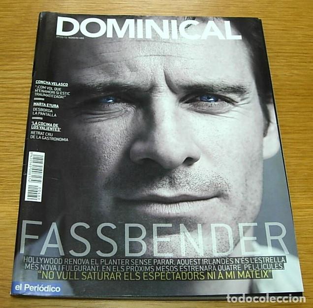 Colecionismo de Revistas e Jornais: Revista Dominical n&ordm; 480 MICHAEL FASSBENDER Portada+5 Pgs 2011 CONCHA VELASCO MARTA ETURA en Catal&aacute;n