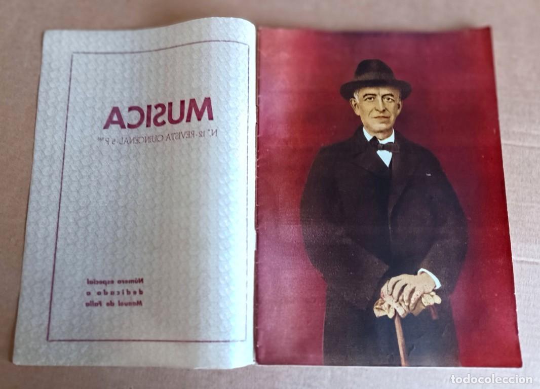 Coleccionismo de Revistas y Peri&oacute;dicos: MUSICA n&ordm; 12 revista quincenal - N&uacute;mero especial dedicado a MANUEL DE FALLA