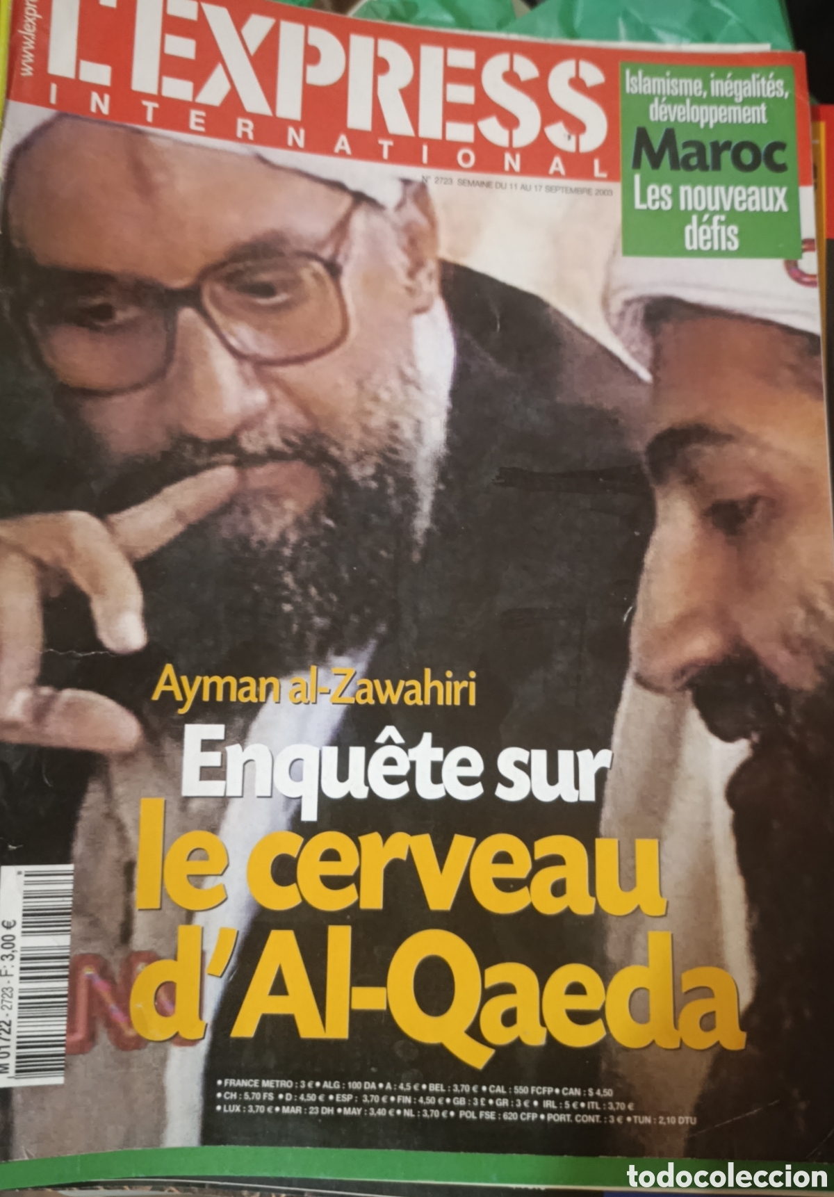 Coleccionismo de Revistas y Peri&oacute;dicos: Revista L'Express International (2003) - Enqu&ecirc;te sur Al-Qaeda: Ayman al-Zawahiri