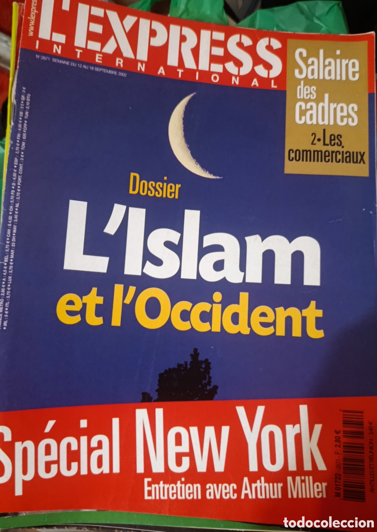 Coleccionismo de Revistas y Peri&oacute;dicos: Revista L'Express International (2002) - Dossier L'Islam et l'Occident - Sp&eacute;cial New York - Entretie