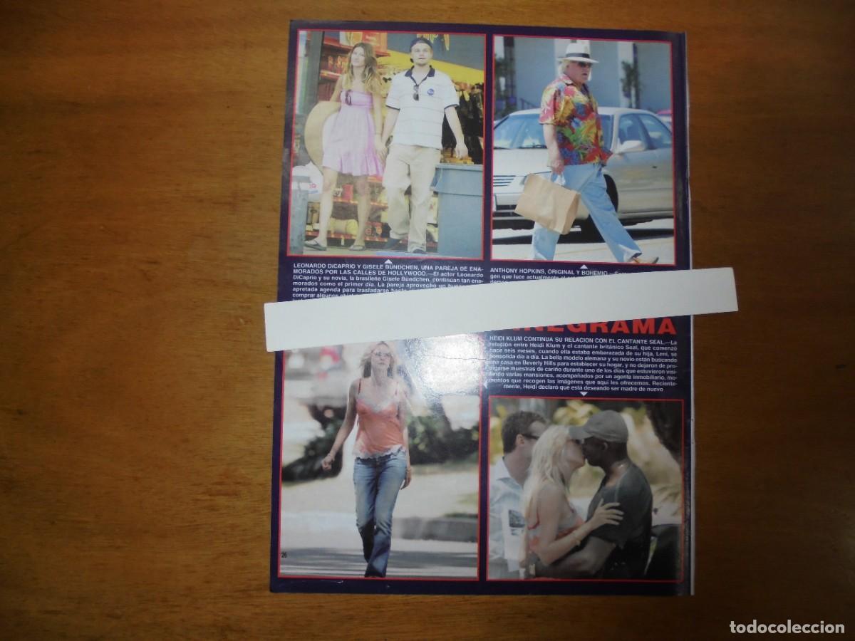 Coleccionismo de Revistas y Peri&oacute;dicos: CLIPPING 2004 DICAPRIO Y GISELLE BUNDCHEN. HEIDI KLUM. ANTHONI HOPKINS.