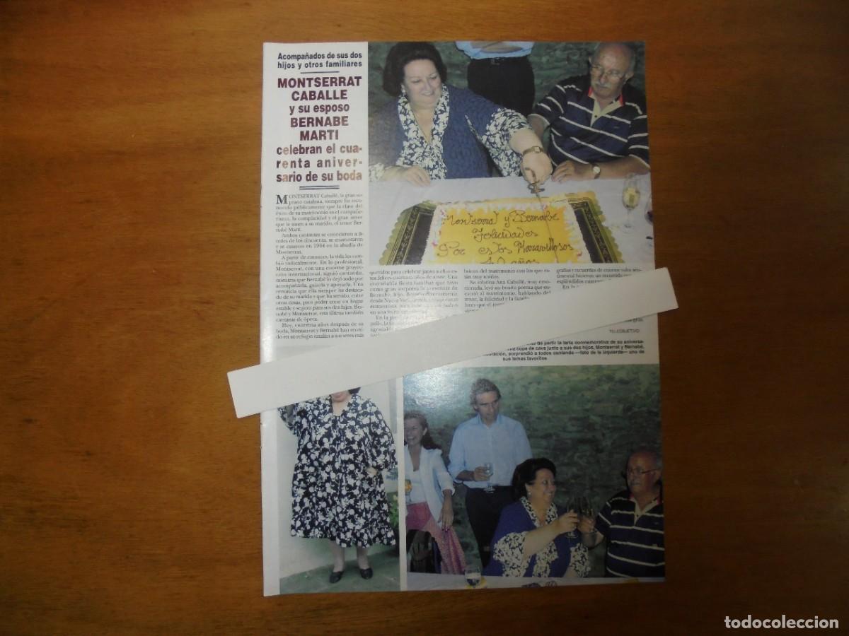 Coleccionismo de Revistas y Peri&oacute;dicos: CLIPPING 2004: MONTSERRAT CABALL&Eacute;. MAR&Iacute;A TERESA ORTIZ, EX MUJER DE CARLOS LARRA&Ntilde;AGA