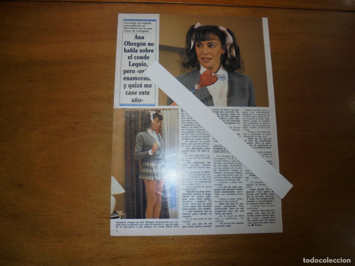 Coleccionismo de Revistas y Peri&oacute;dicos: CLIPPING 1991: ANA OBREG&Oacute;N.