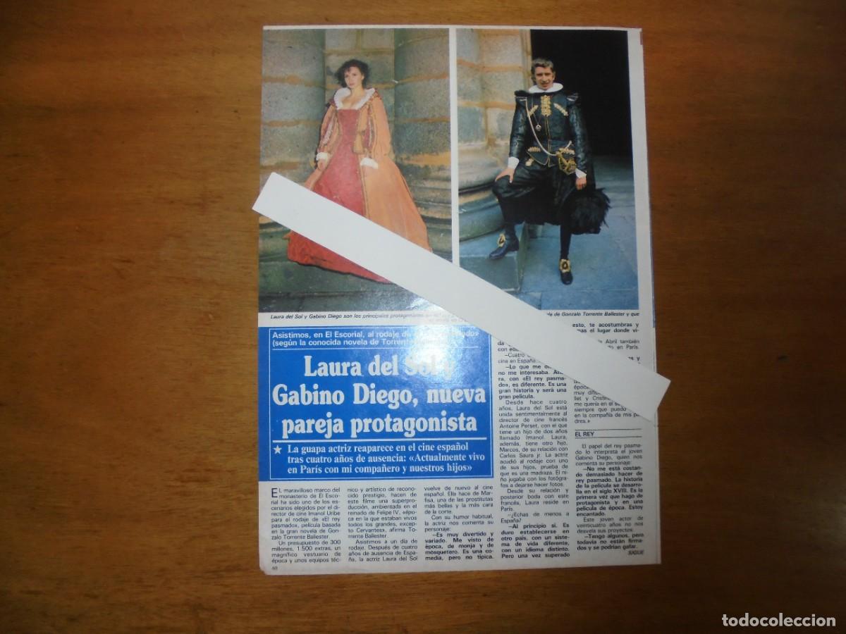 Coleccionismo de Revistas y Peri&oacute;dicos: CLIPPING 1991: LAURA DEL SOL, GABINO DIEGO. KIRK DOUGLAS. LAUREN BACALL. ANGIE DICKINSON / LAYLACK