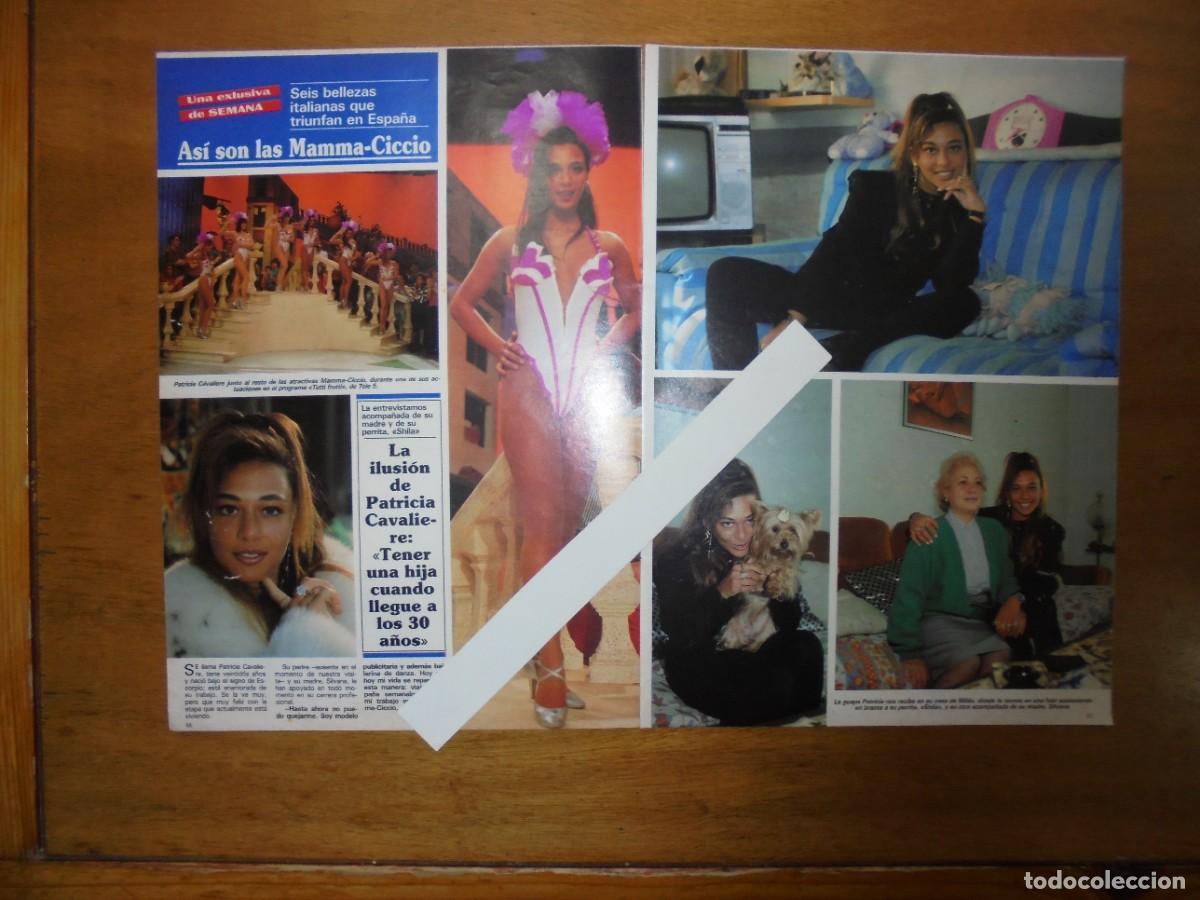 Coleccionismo de Revistas y Peri&oacute;dicos: CLIPPING 1991: PATRICIA CAVALIERE, BAILARINA DE LAS MAMMA-CICCIO.