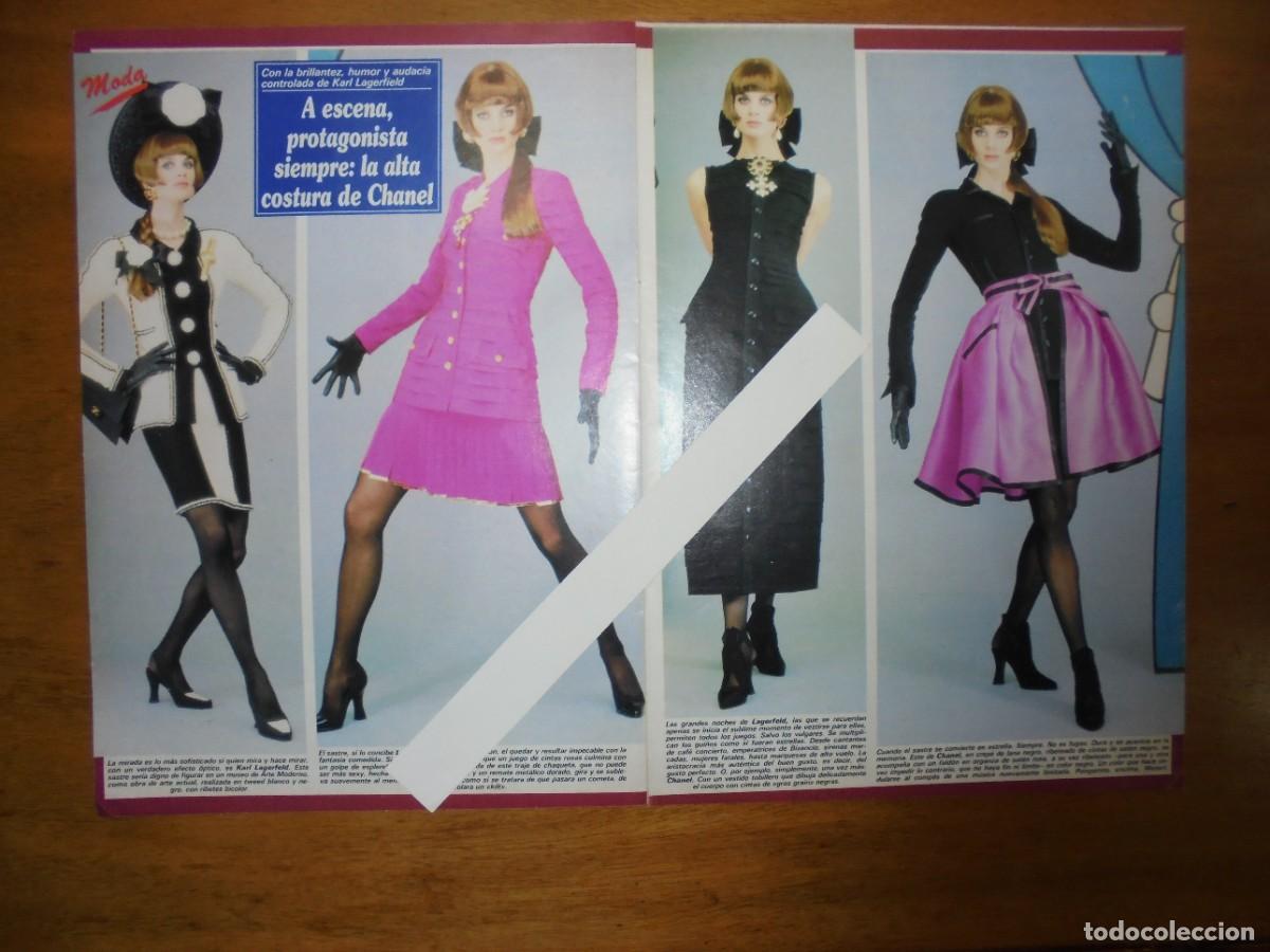 Coleccionismo de Revistas y Peri&oacute;dicos: CLIPPING 1991: MARTA VALVERDE / ALTA COSTURA, KARL LAGERFIELD, CHANEL.
