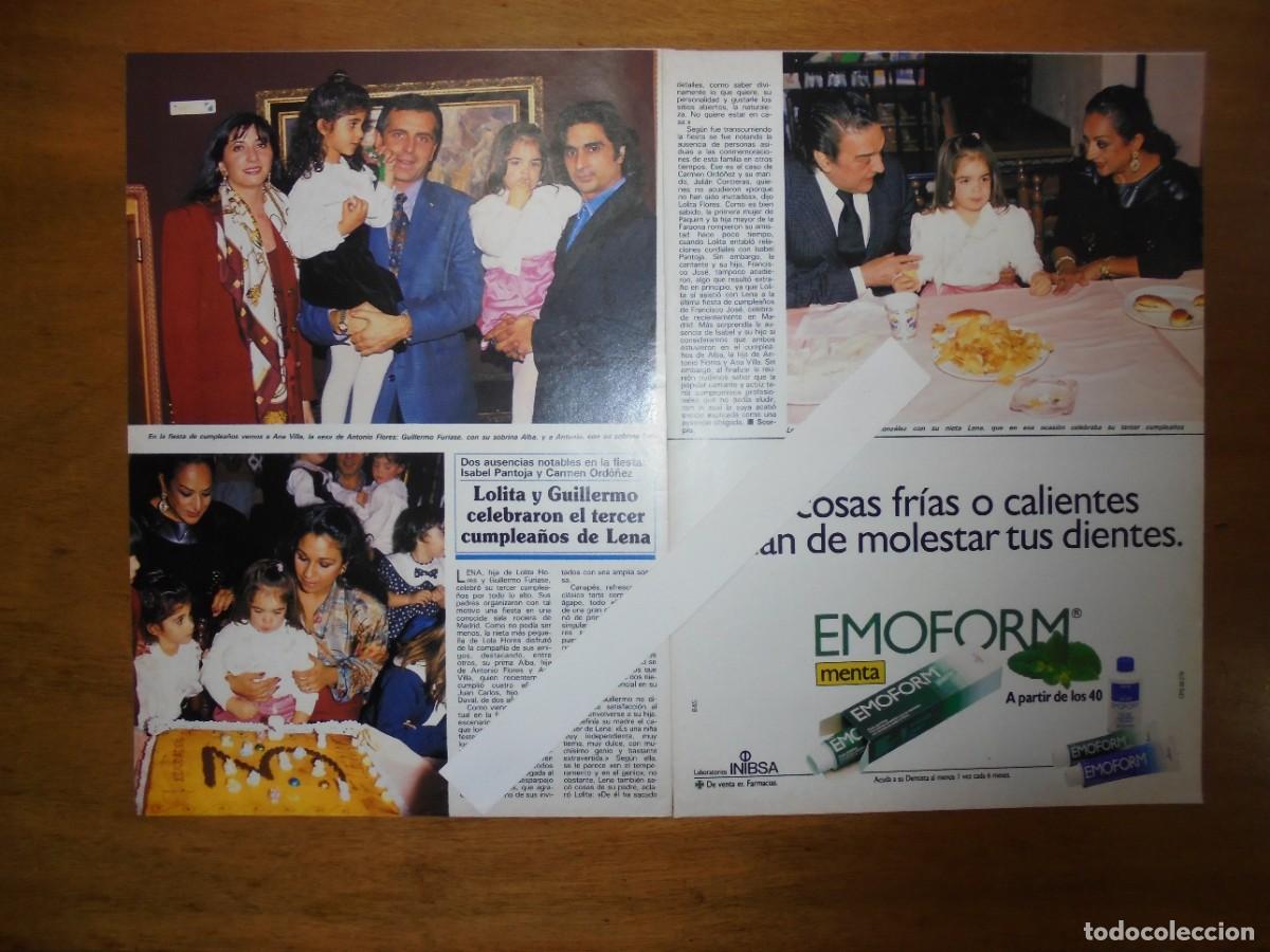 Coleccionismo de Revistas y Peri&oacute;dicos: CLIPPING 1991: LOLA FLORES. FAMILIA FLORES.