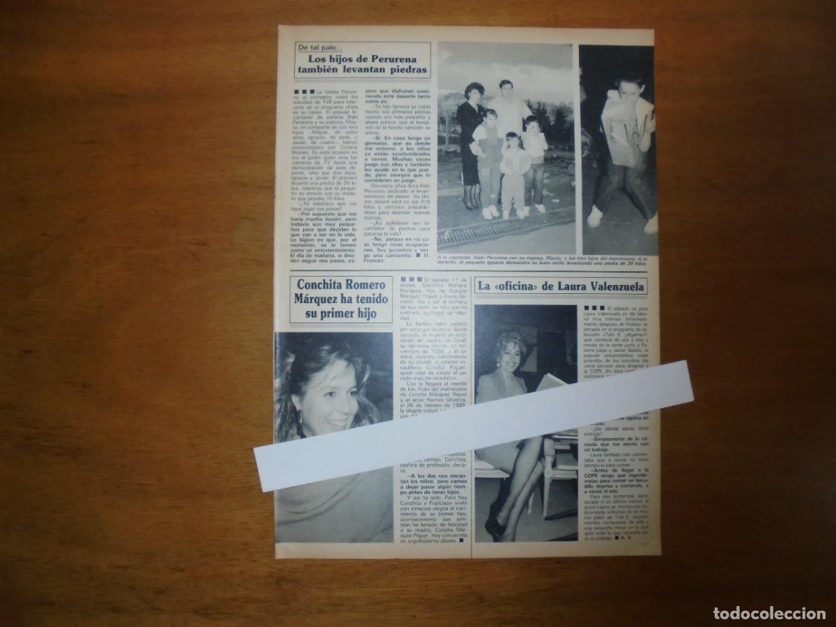 Coleccionismo de Revistas y Peri&oacute;dicos: CLIPPING 1991: LOS PANCHOS. TIP. LATOYA JACSON. FERNANDO FERN&Aacute;N G&Oacute;MEZ. PERURENA. LAURA VALENZUELA. C