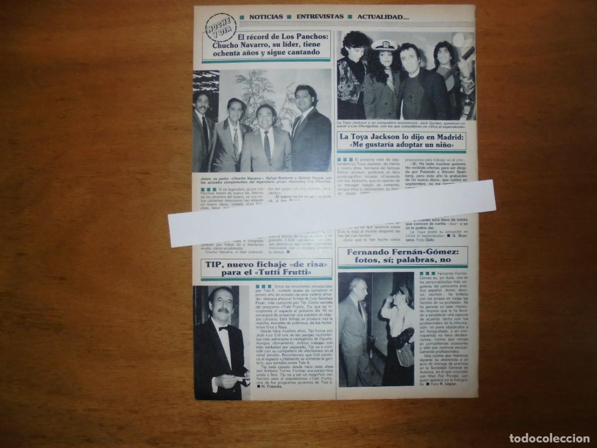 Coleccionismo de Revistas y Peri&oacute;dicos: CLIPPING 1991: LOS PANCHOS. TIP. LATOYA JACSON. FERNANDO FERN&Aacute;N G&Oacute;MEZ. PERURENA. LAURA VALENZUELA. C