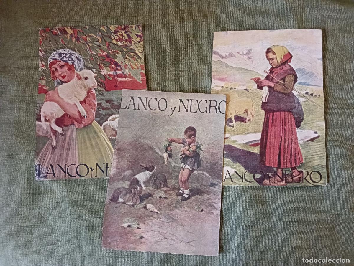 Coleccionismo de Revistas y Peri&oacute;dicos: Recortes antiguos de prensa, Portadas de Blanco y Negro