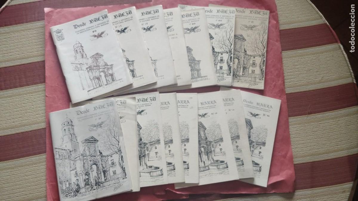 Sammeln von Zeitschriften und Zeitungen: DESDE BAEZA.-CUADERNO LITERARIO E HISTORICO.-ASOCIACION CULTURAL BAEZANA.-LOTE DE 15 CUADERNOS.