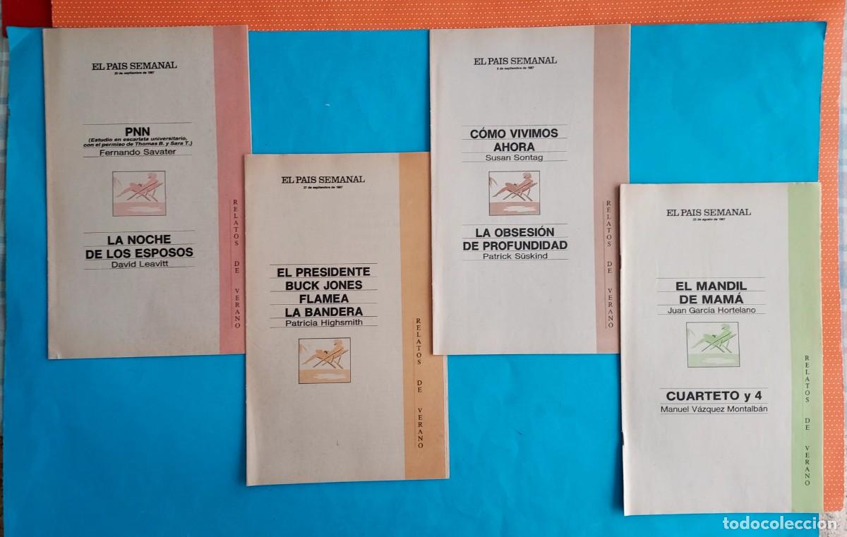 Coleccionismo de Revistas y Peri&oacute;dicos: LOTE LOTAZO RELATOS DE VERANO EL PA&Iacute;S SEMANAL 29 EJEMPLARES AMIS, TABUCCHI, SONTAG, ATXAGA, DAHL...