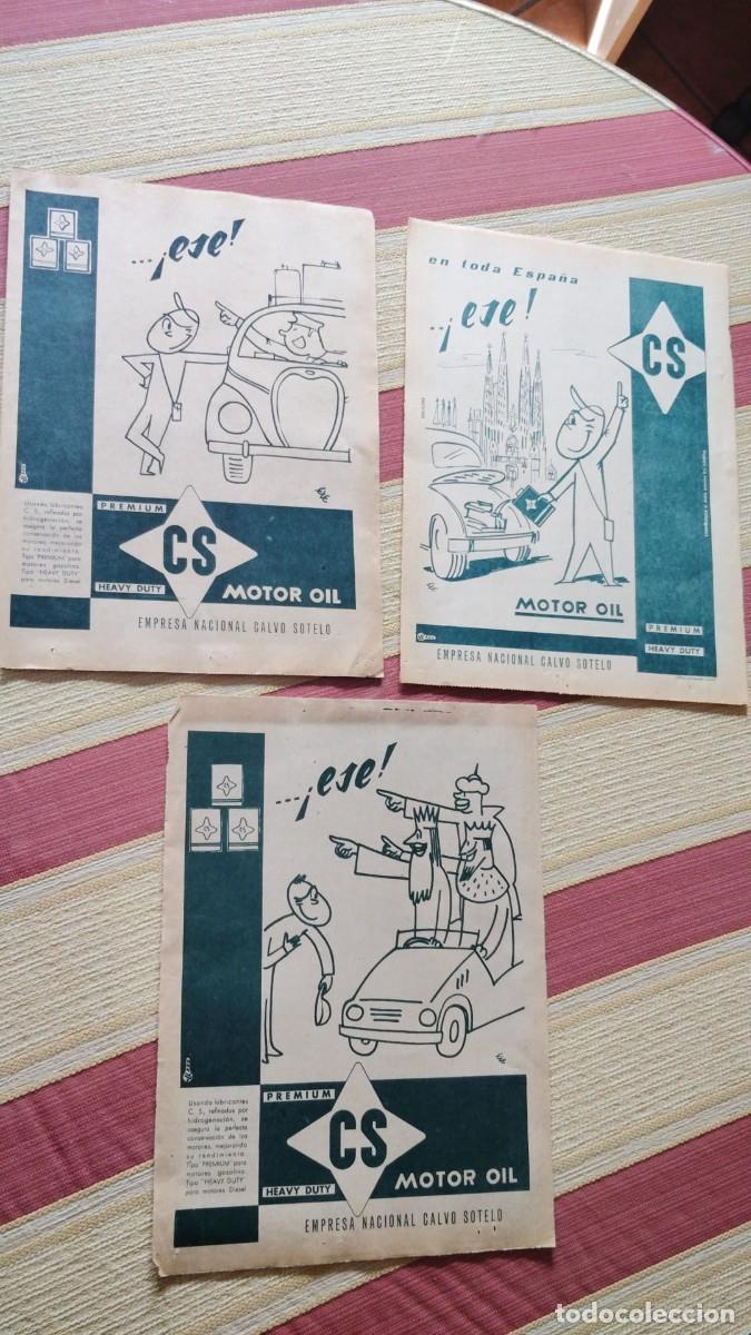 Coleccionismo de Revistas y Peri&oacute;dicos: CS.-MOTOR OIL.-LUBRICANTES.-EMPRESA NACIONAL CALVO SOTELO.-PUBLICIDADES DE REVISTA.-A&Ntilde;OS 50-60.
