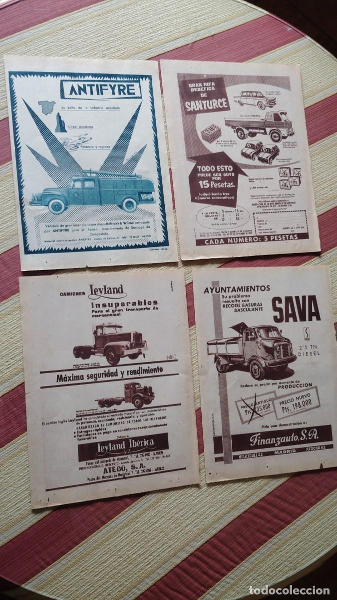 Coleccionismo de Revistas y Peri&oacute;dicos: ANTIFYRE.-PEGASO.-LEYLAND.-SAVA.-CAMIONES.-PUBLICIDADES DE REVISTA.-A&Ntilde;OS 50-60.