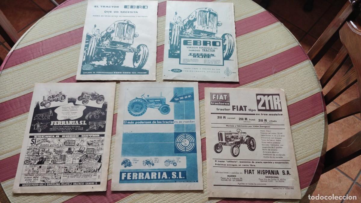 Coleccionismo de Revistas y Peri&oacute;dicos: EBRO.-FERRARIA.-FIAT HISPANIA.-TRACTORES.-PUBLICIDADES DE REVISTA.-A&Ntilde;OS 50-60.