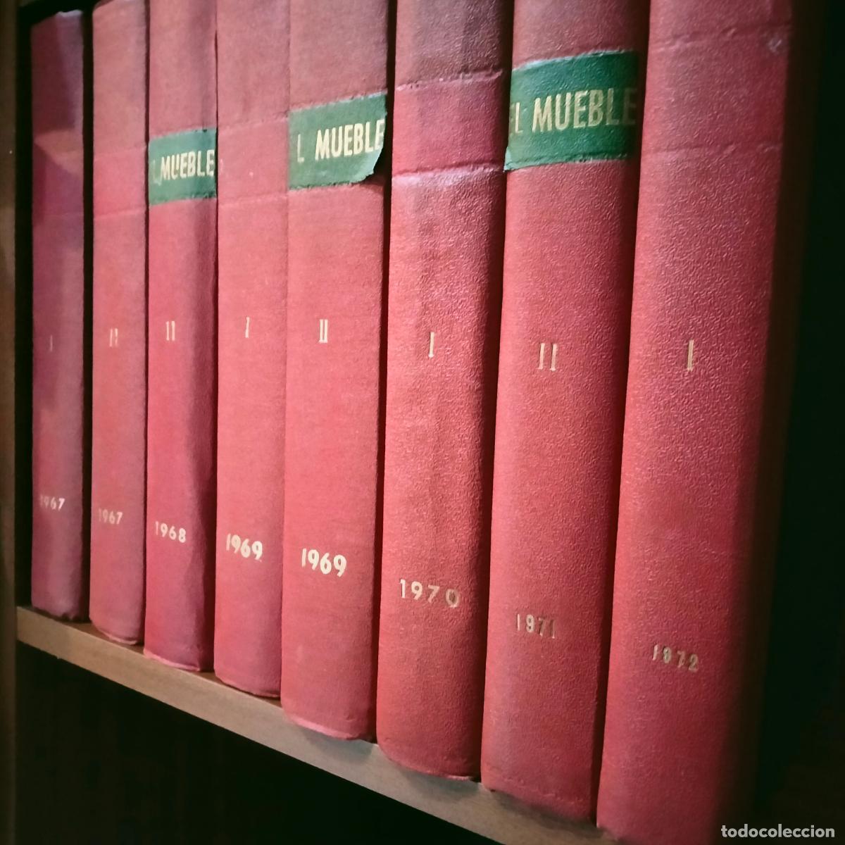 Coleccionismo de Revistas y Peri&oacute;dicos: 9 Tomos Revista El Mueble. A&ntilde;os 60 y 70
